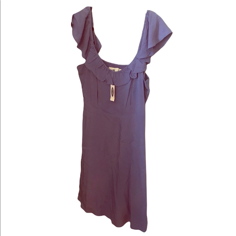NWT Old Navy Blue Dress Flutter Sleeves